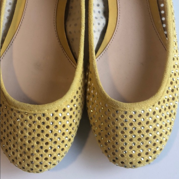 ALEX MARIE yellow rhinestones flats - Picture 2 of 5